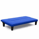 Divano Letto 175x80x70 cm in Microfibra Blu