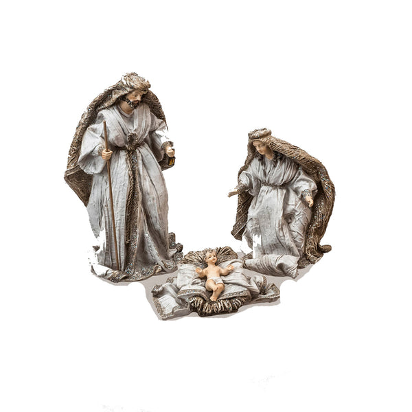 Nativité 3 personnages H19 cm en résine sconto