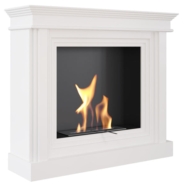 Cheminée Bioéthanol au Sol 113x33,9 cm Flig Waco Blanc sconto