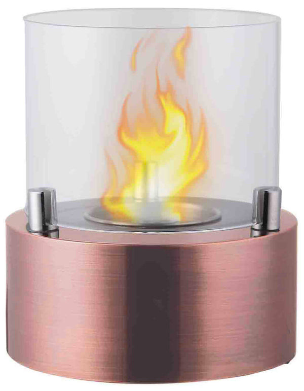 acquista Cheminée de table au bioéthanol Ø13x15,8 cm Vannini Giotto Candle Rosè