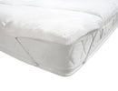 Topper Trapuntato Imbottito con Elastici Trapuntato Basic Bianco Varie Misure
