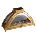 Lanterna in Metallo oro anticato cm 50,5x19,5xh29