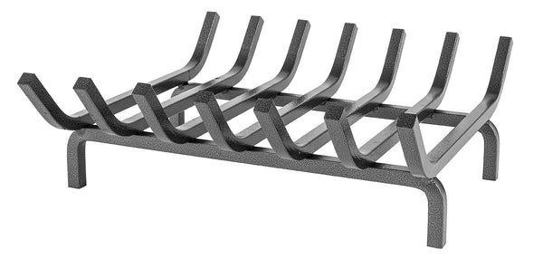 Braciere a 7 Barre 40x40x14 cm in Ferro Quadro 14 mm Grigio Martellato prezzo