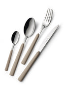 Servizio Set di Posate 24 Pezzi in Acciaio Eme Fast Sabbia 7528