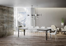 Tavolo Allungabile 160-264x90x80 cm Karamay Evolution Bianco Frassino