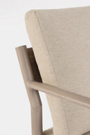 Set 4 Pezzi Salotto da Giardino con Divano 2 Poltrone e Tavolino in Alluminio e Spun Poly Sirius Timber 