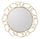 Miroir Gold Chain Ø84x2 cm en MDF Fer et Or