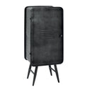 Cantinetta 6 Posti in Metallo 44x30x107cm Loker Nera