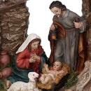 Natività resina capanna cm xh15