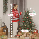 Albero di Natale Artificiale 150 cm con 1375 Rami Base in Metallo Verde      