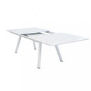 Tavolo Zante Allungabile 200/300x110x75 h cm in Alluminio Bianco