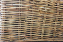 Poltrona Componibile Polinesia con Cuscini 75x87x105 cm in Rattan Marrone