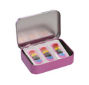 Set 12 Box Barbapapà per Bambini con 24 Cerotti Ciascuno 2 Misure in Metallo