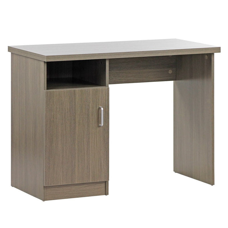 Scrivania 1 anta e 1 vano portaoggetti 100x50x75 cm in Legno Rovere Scuro