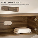 Mobile Sospeso con Armadietti in Stile Industriale 150x35x32 cm in Truciolato Marrone   