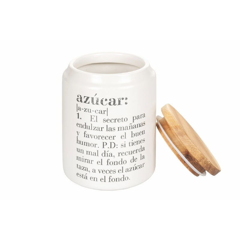 Barattolo Zucchero con scritta "azucar" 750 ml in Gres VdE Tivoli 1996 Spagnolo