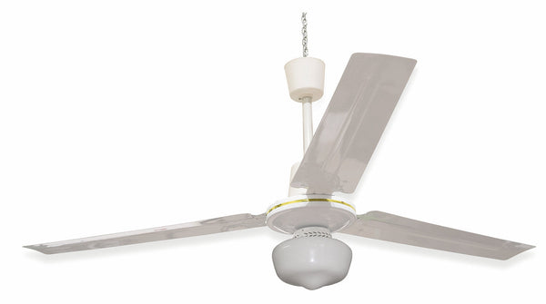prezzo Ventilateur de Plafond 3 Pales et Lampe Ø140 cm 5 Vitesses Kooper Blanc