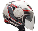 Casco Jet per Scooter Visiera Lunga CGM Chicago 129G Bianco Varie Misure