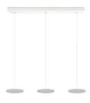 Lampada a Sospensione da Interno a LED in Metallo Bianco Opaco