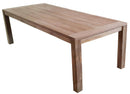 Tavolo Rettangolare da Giardino 250x100 cm in Legno Teak Riciclato Vorghini Papua