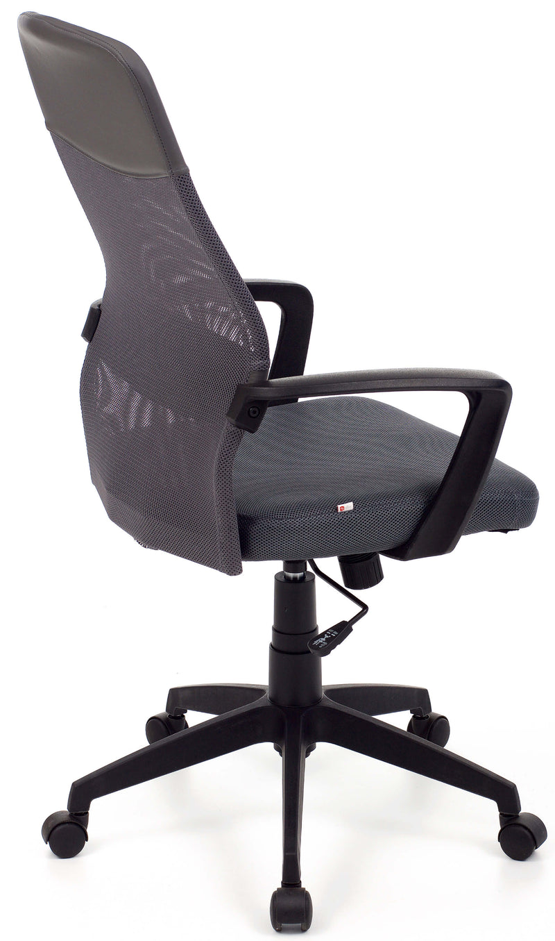 Poltrona da Ufficio Direzionale in Tessuto Network Grigia