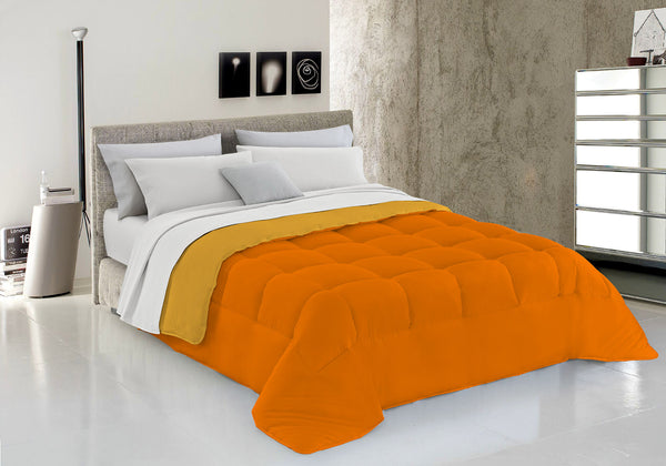 Couette en Microfibre 300gr Doubleface Orange/Jaune prezzo