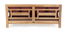 Divano Letto da Esterno Daybed 190x112x81h cm con Cuscini Bali Wine Fsc