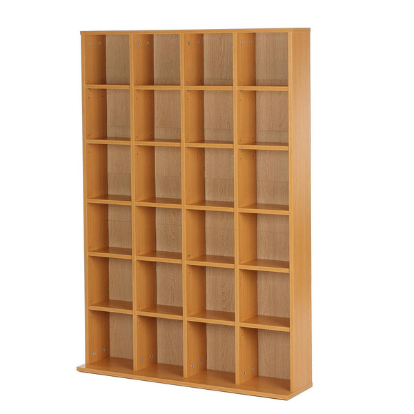 acquista Bibliothèque 24 compartiments Bois naturel 130,5x89x20 cm