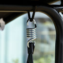 Dondolo 3 Posti da Giardino 172x110x155 cm in Metallo e Textilene Nero