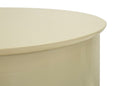 Tavolinetto Oyi Crema Ø31x46 cm in Metallo Crema      