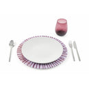 Set 6 Sottopiatti Tondi Ø33x1,5 cm in metallo VdE Tivoli 1996 Aurora 