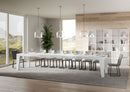 Tavolo Allungabile 130/390x90x77 cm Naxy Premium Bianco Frassino  