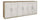 Meuble bas 6 portes 203x84x41 cm Noyer Stelvio/oxyde blanc