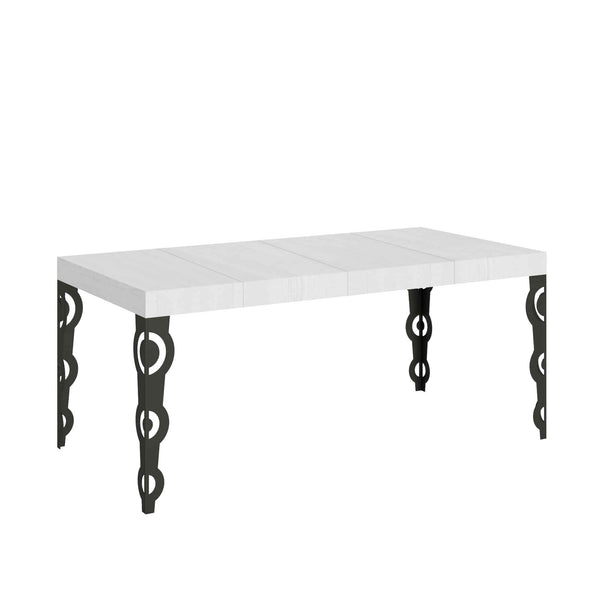 Tavolo Allungabile 90/24x90x77 cm Karamay Premium Bianco Frassino acquista