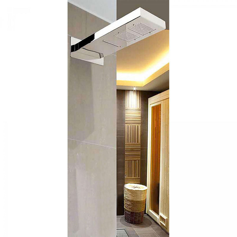 Braccio Doccia Bagno Soffione Incassato in Acciaio Ama Luxury Ninfe