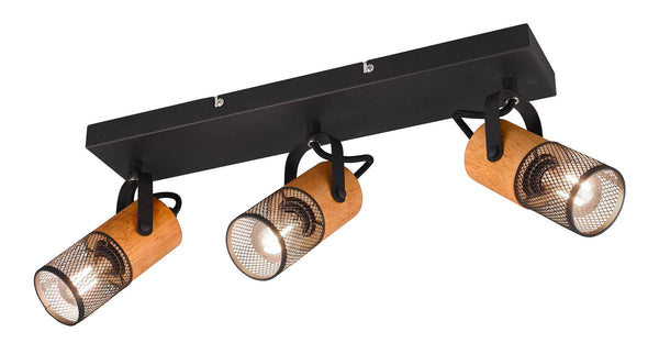 Plafoniera da Interno Attacco E27 in Metallo Nero Opaco prezzo