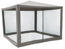Gazebo da Giardino con Zanzariera 3x3 mt Soriani Dakar Tortora