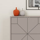 Madia 4 Ante 123x35x77,4 cm in MDF Dune Tortora