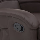 Poltrona Relax Reclinabile 74,5x89/159x100/83,5 h cm in Similpelle Marrone