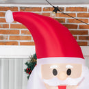 Babbo Natale Gonfiabile Luminoso 155x85x240 cm con  Luci LED
