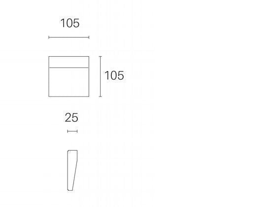 Lampada Segna Passo da Esterno a LED 3W 3000K Sovil Marrone