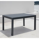 Tavolo da Giardino Allungabile 134/268x90xH75 cm in alluminio Lipari grigio