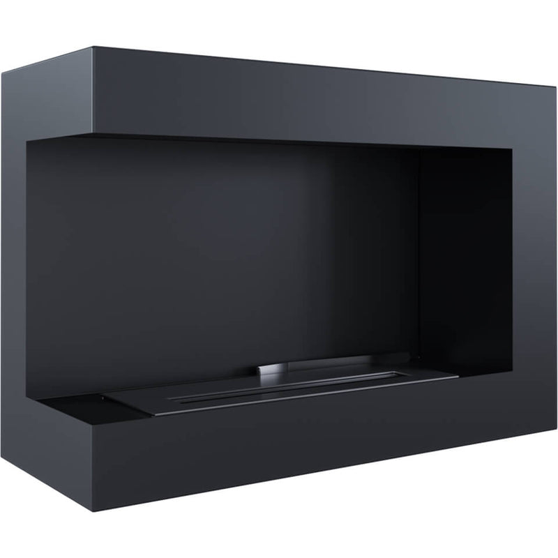 Camino a Bioetanolo da Incasso 70x48 cm Flig Tampa Nero Angolo a Sinistra