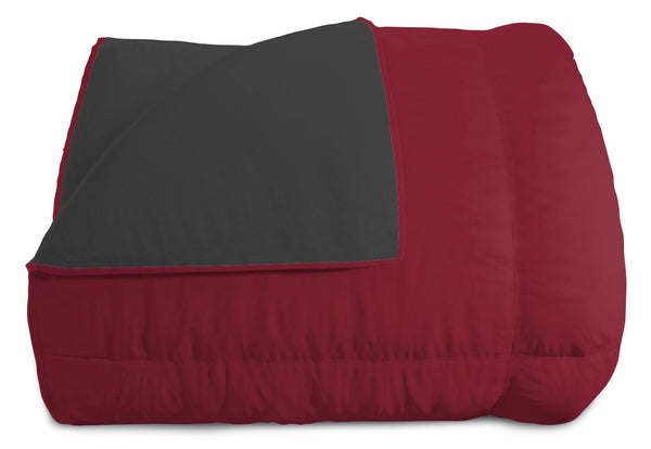 prezzo Couette Hiver Double Face 300gr Bordeaux/Gris Foncé