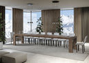 Tavolo Allungabile 130/390x90x77 cm Roxell Premium Noce  