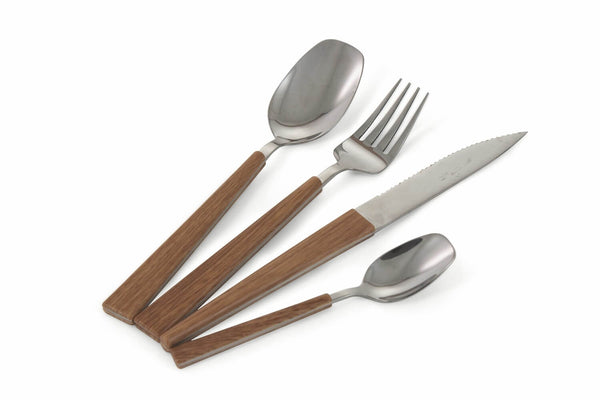 sconto Ménagère 24 Pièces Service en Acier VdE Tivoli 1996 Bois