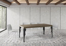 Tavolo Allungabile 180-440x90x77 cm Paxon Tortora Telaio Antracite 