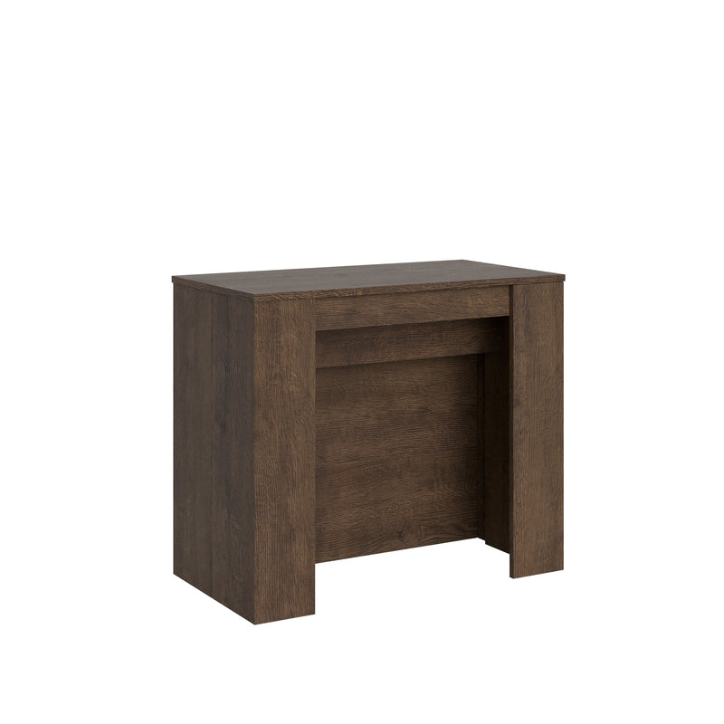 Consolle Allungabile 90-296x48x77 cm in Nobilitato Marrone