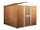 Jardinière en tôle d'acier porte-outils 275x175x215 cm Enaudi Legno