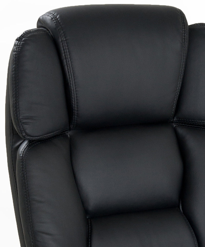 Coppia di Sedie Poltroncine Visitatore in Similpelle da Ufficio Bozzini King Nero